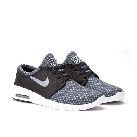 nike sb stefan janoski max mens 631303-010 schwarz weiß skateboard|Nike SB Stefan Janoski Max Black White Men's .